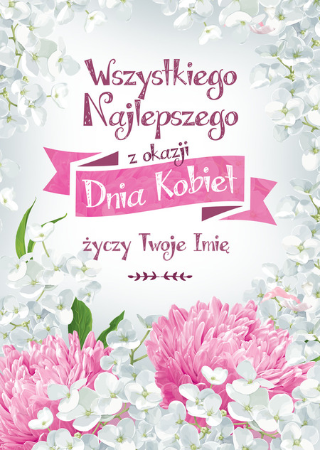 Dzień kobiet - kartka