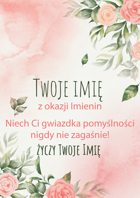 Kwiaty na imieniny